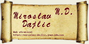 Miroslav Dajlić vizit kartica